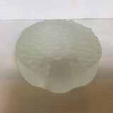 Empty pocket ashtray frosted glass