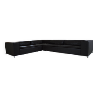 Corner sofa in leather De Sede DS-7