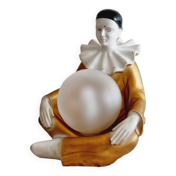 Lampe pierrot doré