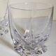 Five vintage crystal whiskey glasses