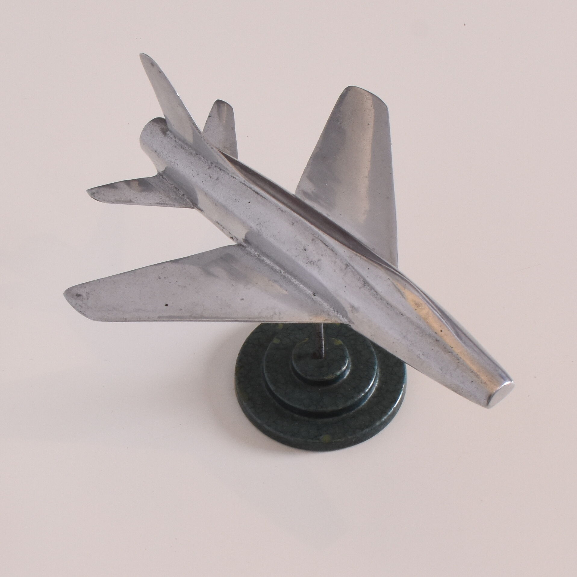 Maquette avion en aluminium, années 1950