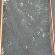 Mahogany service with flaps with removable glass top 67 x 46 cm