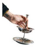 Stainless steel "tulip" server