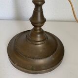 Vintage lamp 1900 celadon jeweler workshop brass - 56 cm