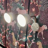 Pair of modular wall lights Scandinavian design 1960.