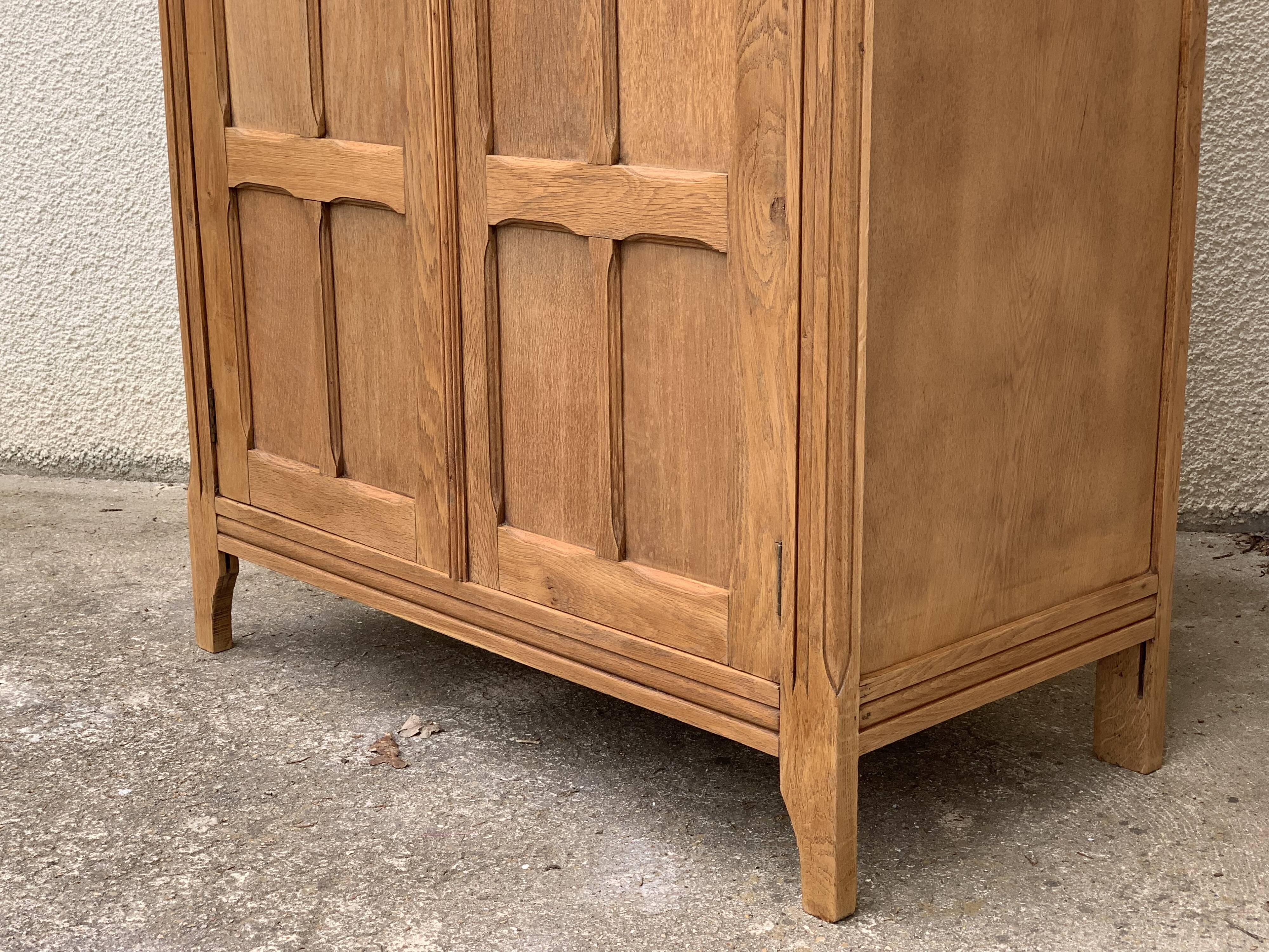 Parisian wardrobe paneled 1930 raw wood