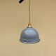 Domed dome suspension in gray and white enamelled sheet metal 18th new electrification