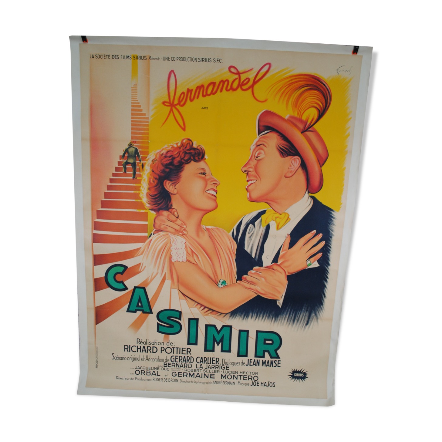 Casimir Fernandel's entoiled cinema poster