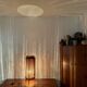 Danish Sisal and Teak Floor or Table Lamp by Ib Fabiansen for Fog and Morup