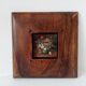 Tableau miniature vintage nature morte huile sur planche
