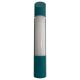 Simple cylindrical wall light in opal glass and turquoise metal, 1970s, Germany