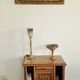 Wood and marble furniture in Louis XVI style