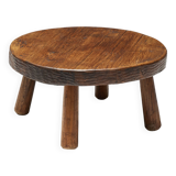 Brutalist Folk Art Coffee Table, France, 19th Century