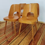 Ensemble de quatre chaises par O. Haerdtl pour Ton Tchécoslovaquie, années 1960