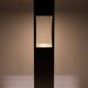 Floor lamp Pedestal Bronze Mirror Hollywood Regency 1970s