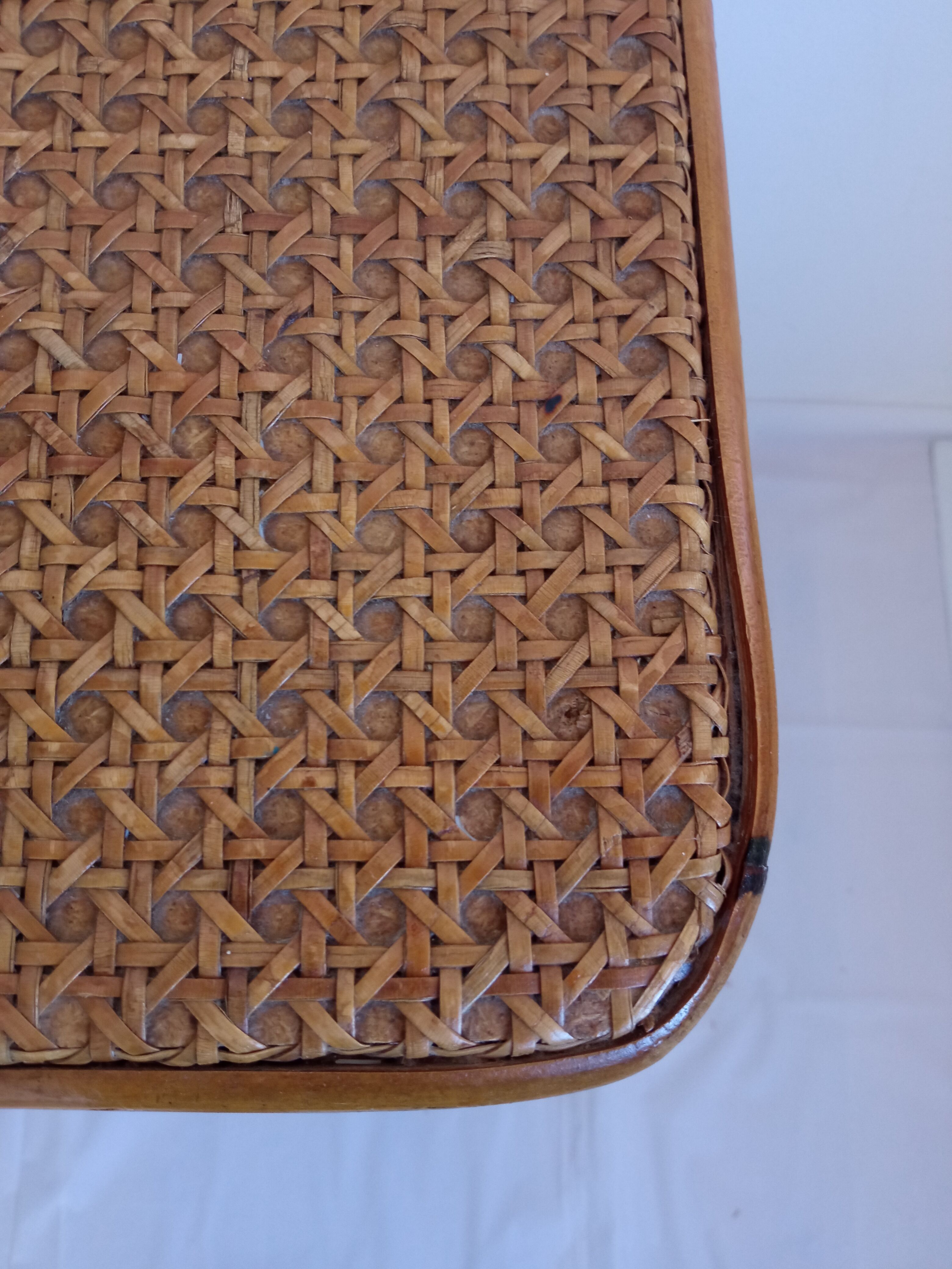 Pair of bamboo bedside tables