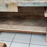 Vintage wooden workbench