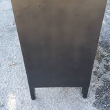 Chest of drawers of the 40s lacquered black 3 drawers