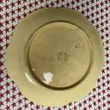 Assiette en majolique Choisy Le Roi ancienne