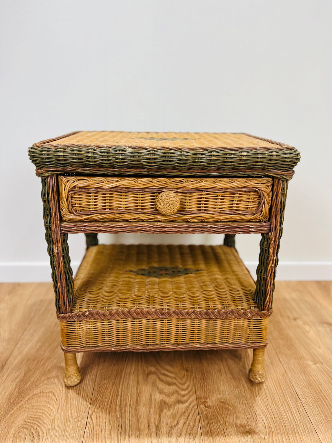Rattan bedside