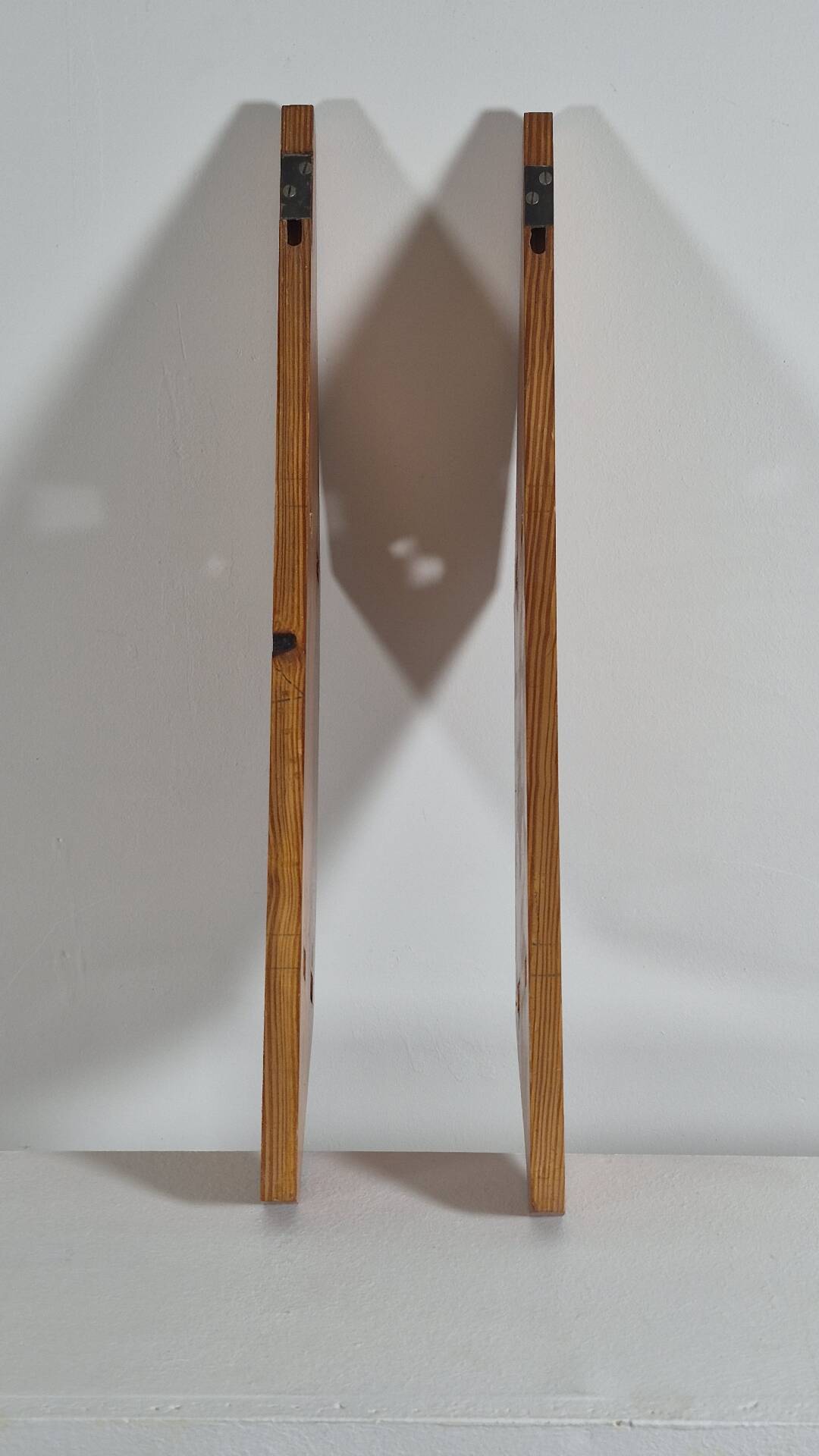 Vintage mid century brutalist pinecwall shelf