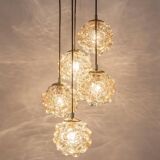 Grand cascading bubble glass chandelier Limburg, Germany, 1970s.