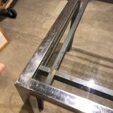 Vintage chrome coffee table