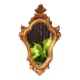 Antique Gilded Wood Mirror a Fronton Baroque Style