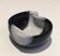 Two-Coloured Black and White Glass Dish with Swirls, circa 1970