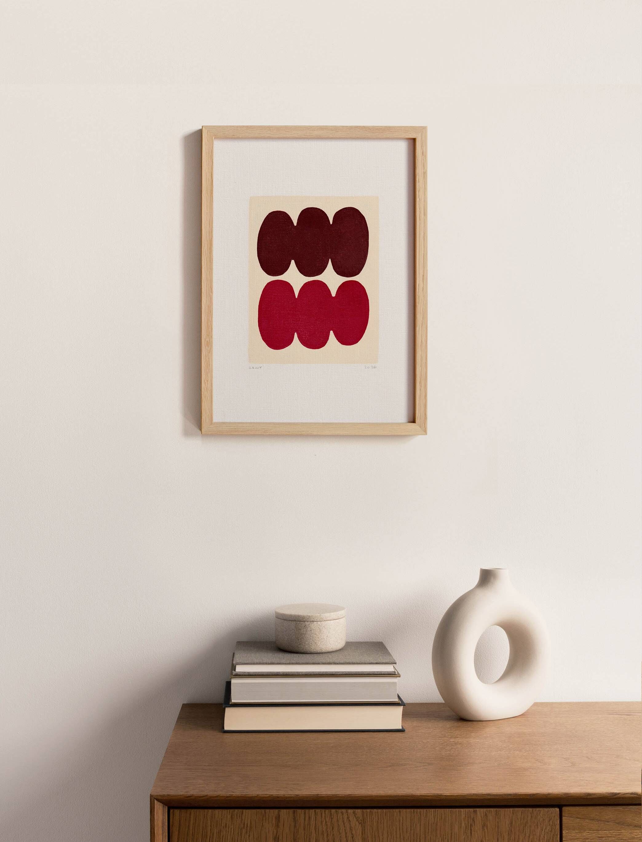 Acrylic painting on paper signed Eawy
