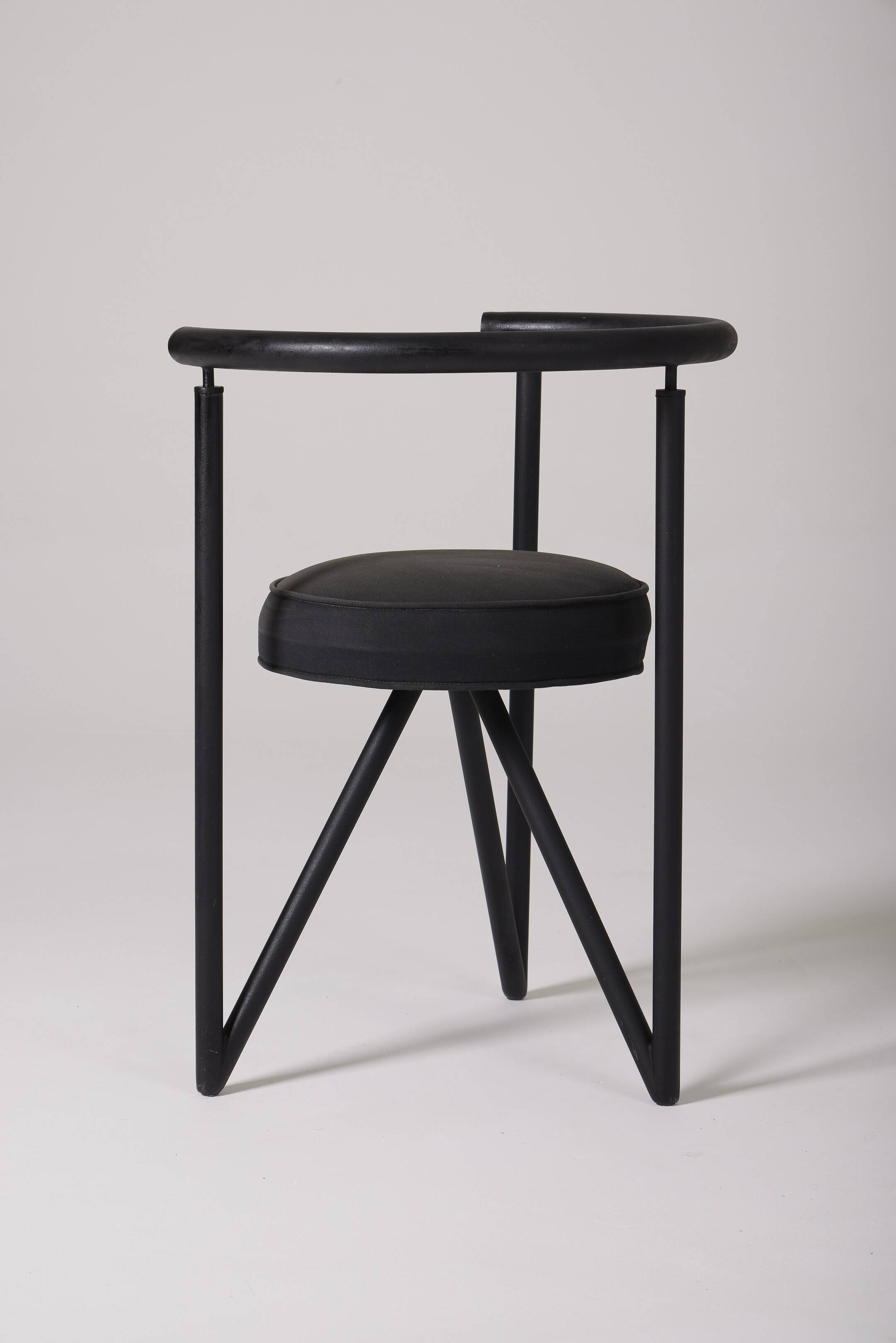 Miss dorn Philippe Starck black chair, 1980s