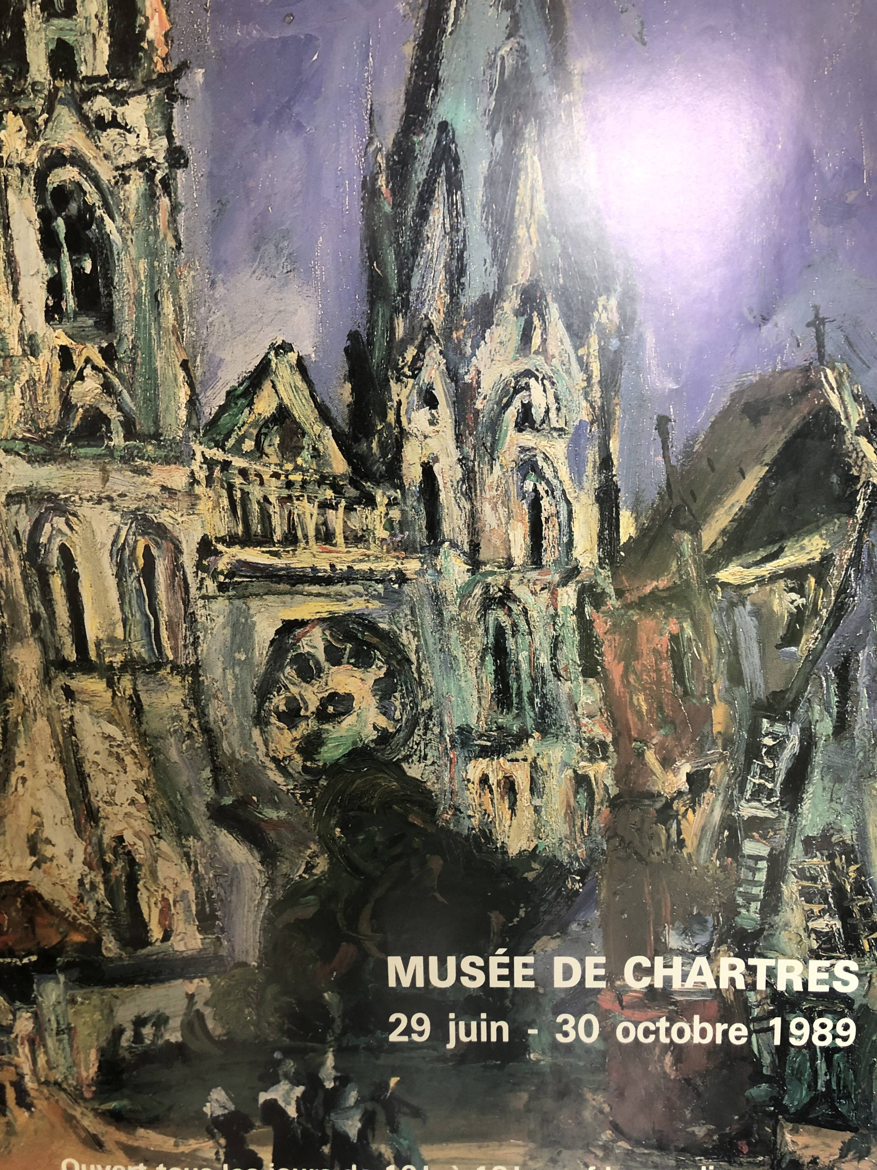 Poster Soutine museum of Chartres 1989