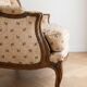 Regency style living room set: 3-seater sofa and 2 armchairs.
