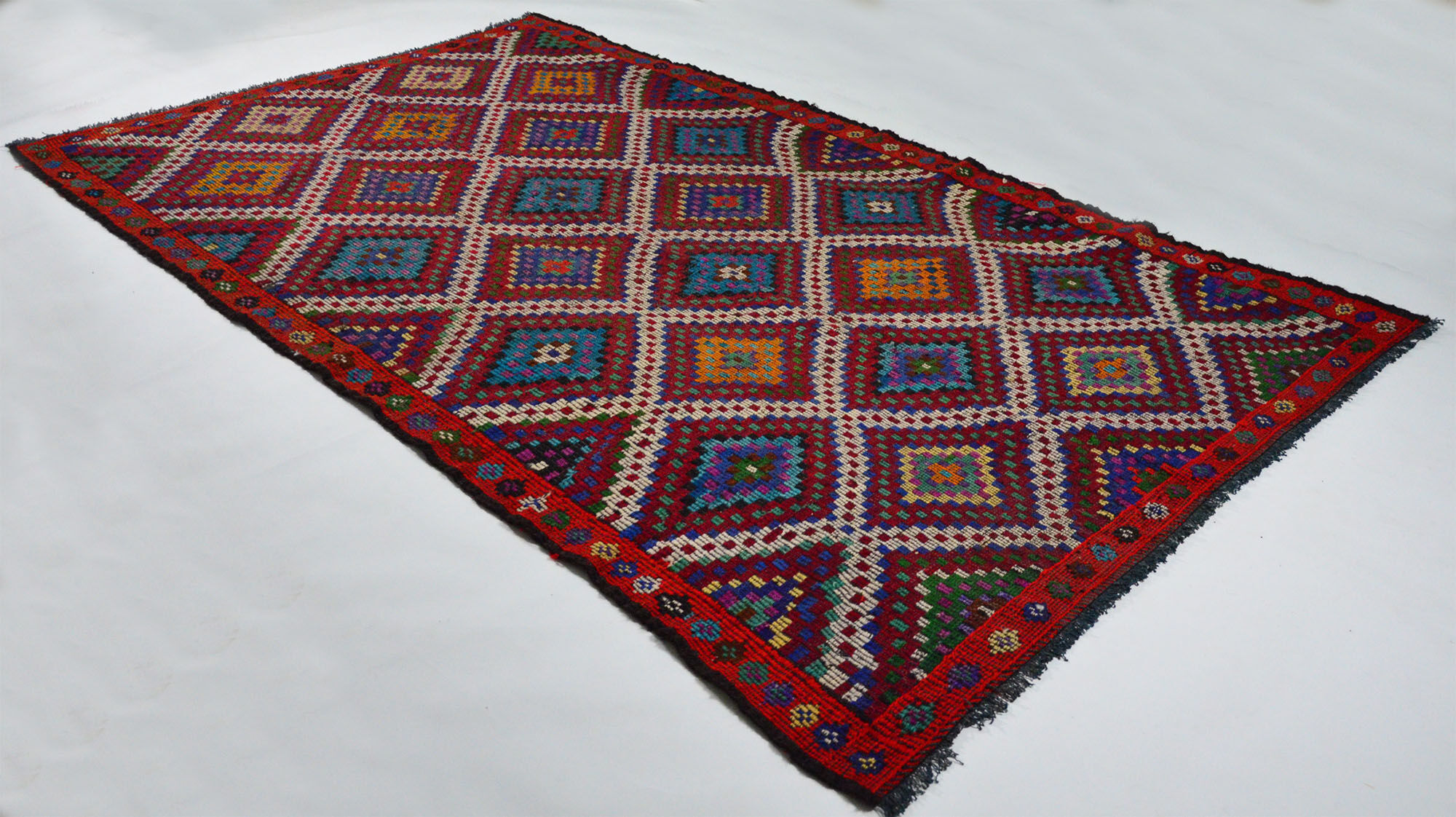 Anatolian handmade kilim rug 306 cm x 180 cm