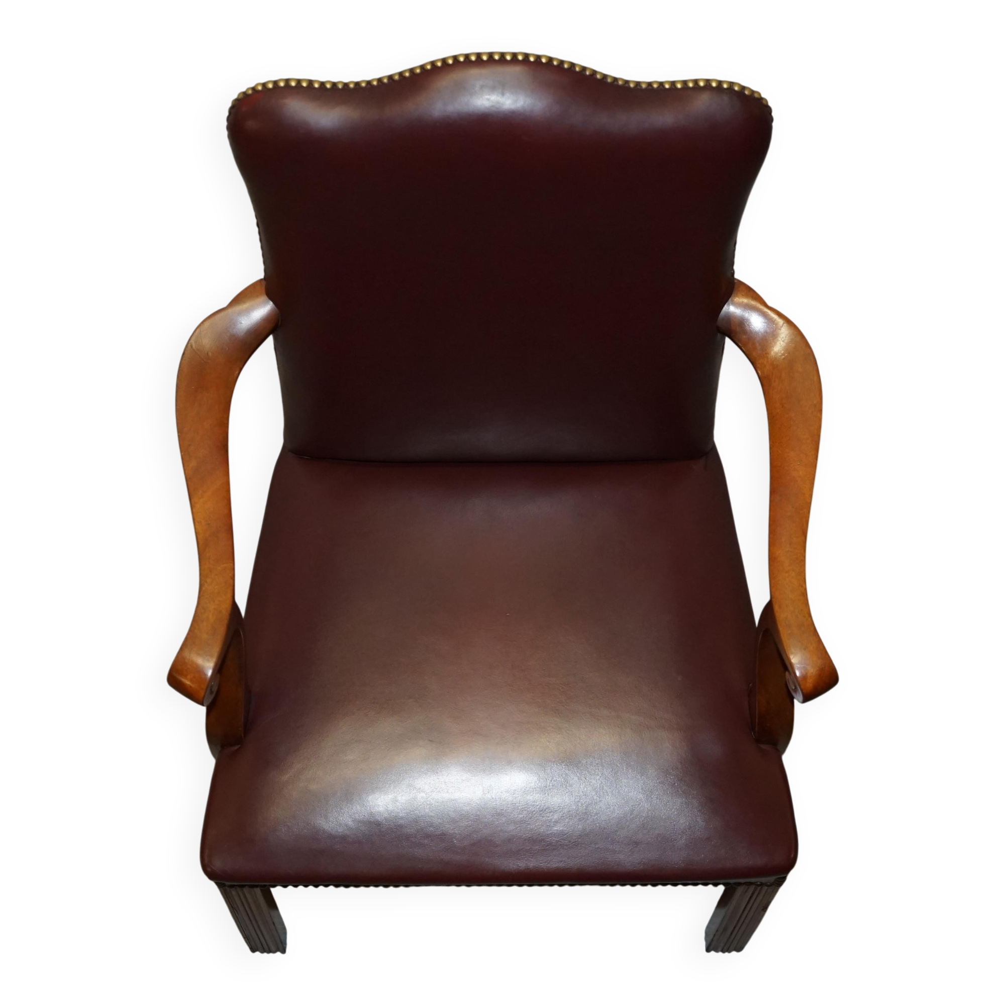 Carver office chair in Spencer House leather