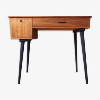 Bureau de style scandinave en bois des années 60