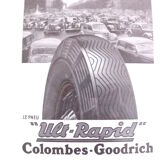 Adhesive paper poster doves-goodrich doves 1938
