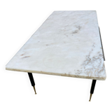 Coffee table marble top 70s