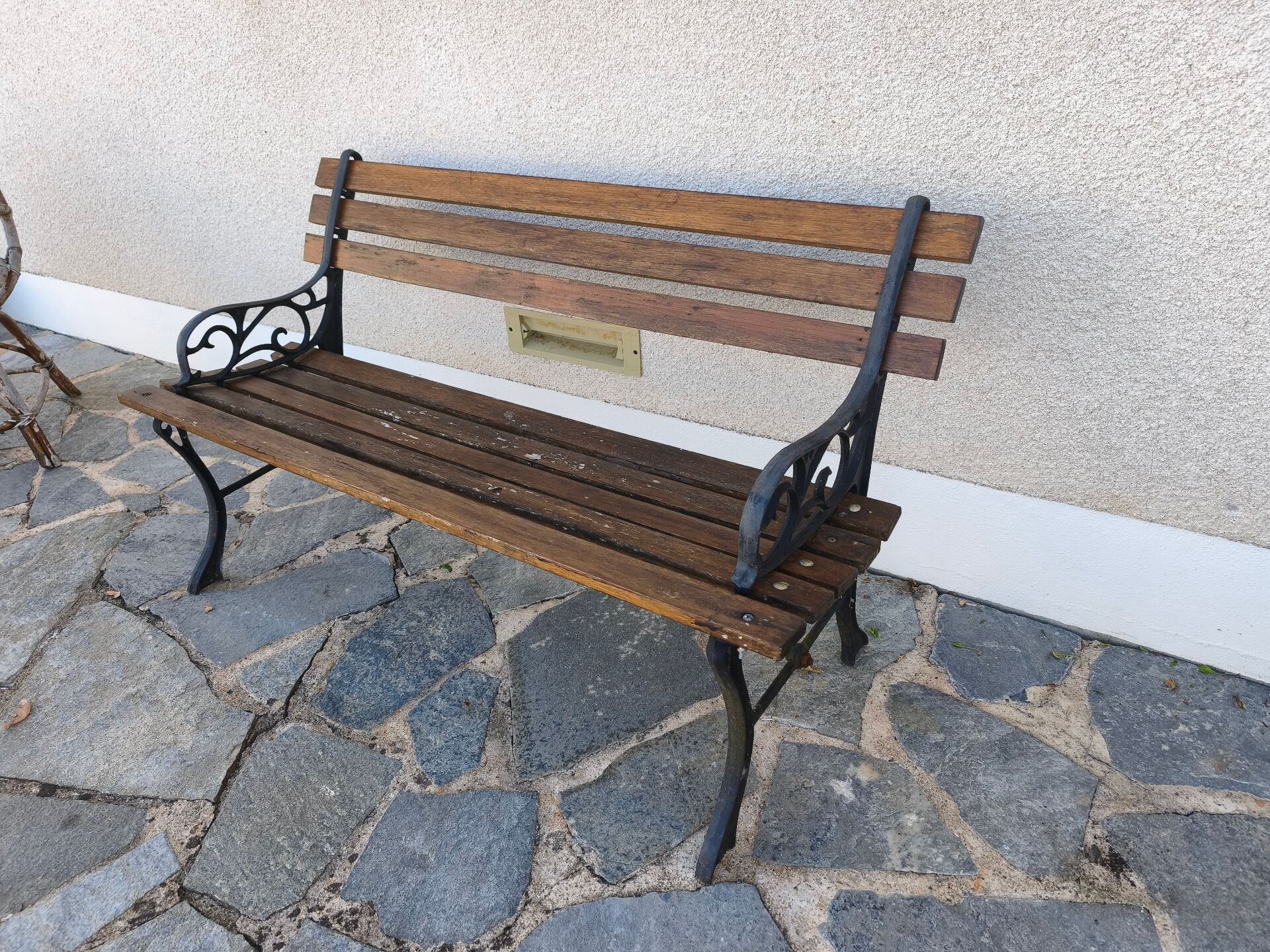 Antique garden bench