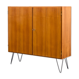 High walnut wood row, restored, vintage