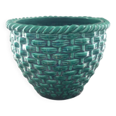 Green art nouveau ceramic planter Gustave Asch