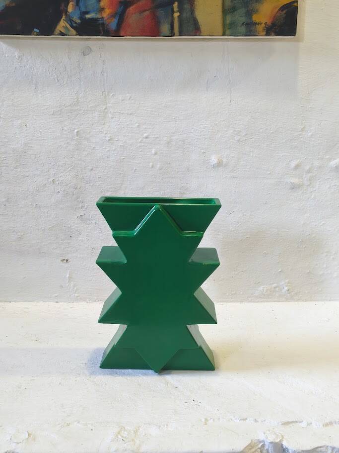 Vase en céramique de style Memphis « Ilios » par Florio Keramia, années 1990