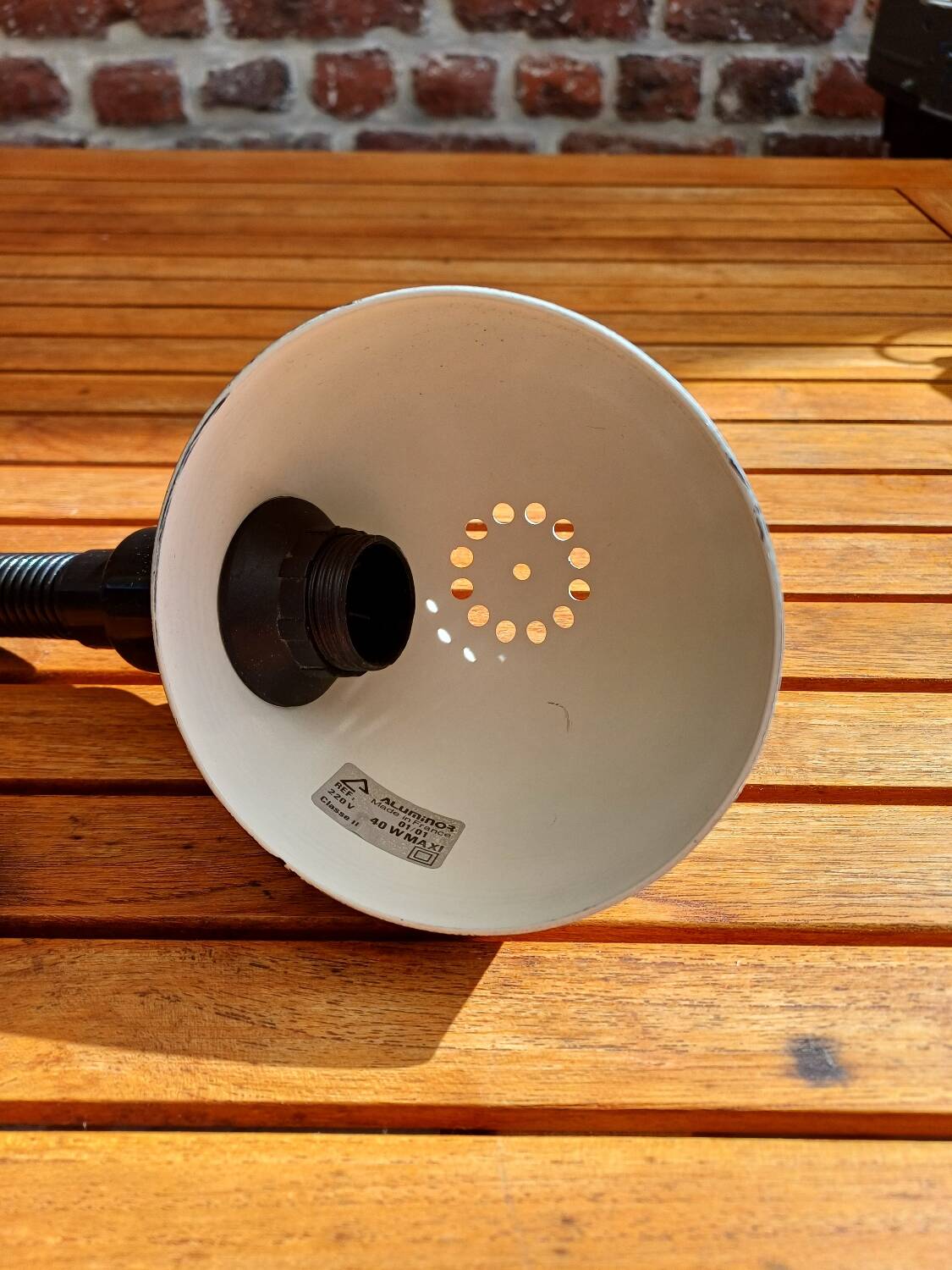 Black Aluminor desk lamp 80's