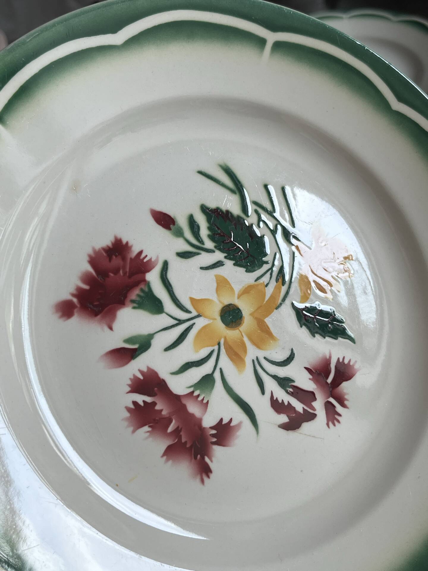 Lot de 6 assiettes sarreguemines et digoin collection esper