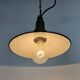 Industrial Blue Enamel Military Pendant Lamp with Cast Aluminium Top, 1960