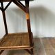 Wood and rattan table