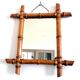 Bamboo barber mirror 42 cm, circa 1940
