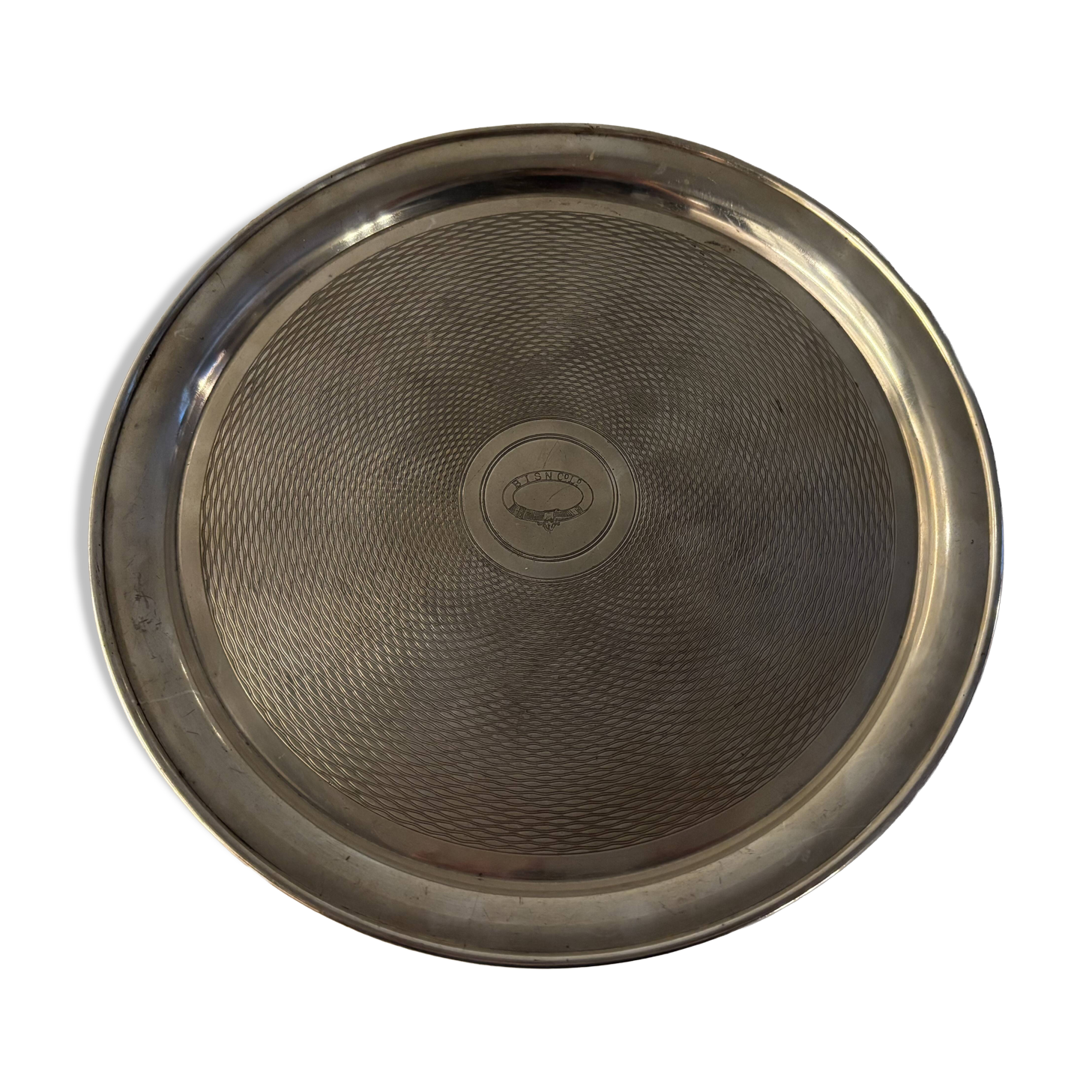 Vintage service platter Mappin & Webb Silver plated Diameter 35 cm