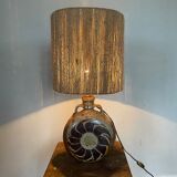 Gourd lamp in vintage stoneware 60s