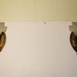 Pair of bronze wall lamps Art Deco style early twentieth century